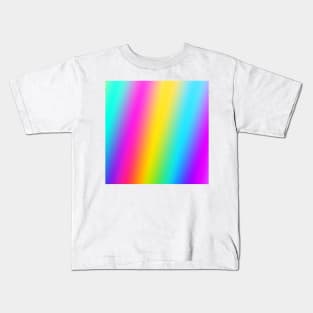 blue yellow pink abstract texture Kids T-Shirt